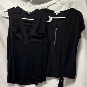 Cable & Gauge and Chaus Black Women's Blouses